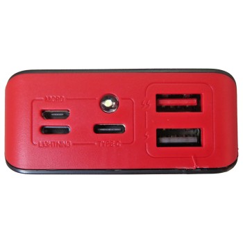 کیت پاور بانک دارای دو خروجی 2A USB دارای ورودی لایتنینگ/ میکرو USB/تایپ C