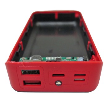 کیت پاور بانک دارای دو خروجی 2A USB دارای ورودی لایتنینگ/ میکرو USB/تایپ C