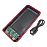 کیت پاور بانک دارای دو خروجی 2A USB دارای ورودی لایتنینگ/ میکرو USB/تایپ C