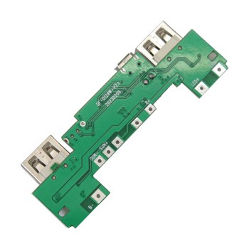 کیت پاور بانک خورشیدی دارای دو خروجی 5V USB و پنل LED