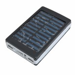کیت پاور بانک خورشیدی دارای 2 خروجی USB با پنل LED