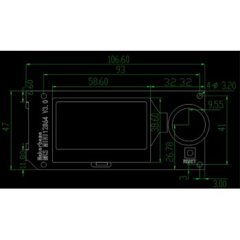 نمایشگر کنترلر پرینتر سه بعدی MKS-MINI12864 همراه کابل