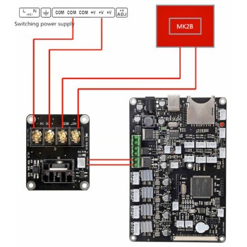 ماژول پاور هیت بد پرینتر سه بعدی ماژول پاور هیت بد پرینتر سه بعدی