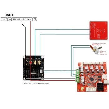 ماژول پاور هیت بد پرینتر سه بعدی ماژول پاور هیت بد پرینتر سه بعدی