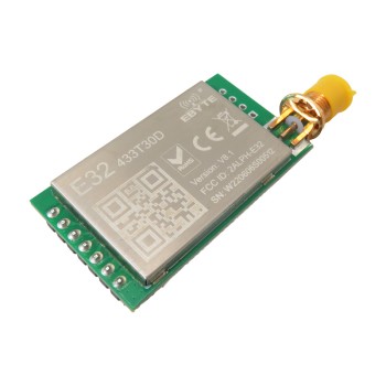 ماژول ترنسیور وایرلس LoRa مدل 433T30D با چیپ SX1278 و فرکانس 433 مگاهرتز 1 وات ورژن 8.1