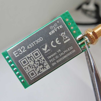 ماژول ترنسیور وایرلس LoRa مدل 433T30D با چیپ SX1278 و فرکانس 433 مگاهرتز 1 وات ورژن 8.1