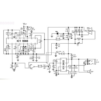 کیت رادیو CF210SP با چیپ TDA2822 فرکانس AM و FM کیت رادیو CF210SP با چیپ TDA2822 فرکانس AM و FM