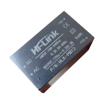 مبدل AC به DC سوییچینگ ایزوله 220 به 12 ولت 3 وات مدل HLK-PM12 برند Hi-Link