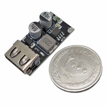ماژول رگولاتور DC به DC کاهنده 3.4 آمپر دارای خروجی USB 5V ( فست شارژ )
