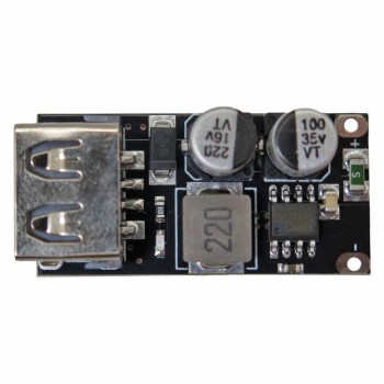 ماژول رگولاتور DC به DC کاهنده 3.4 آمپر دارای خروجی USB 5V ( فست شارژ )