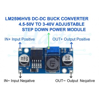 ماژول رگولاتور DC به DC کاهنده 3 آمپر LM2596HVS ماژول رگولاتور DC به DC کاهنده 3 آمپر LM2596HVS