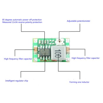 ماژول رگولاتور فوق کوچک DC به DC کاهنده MP2307