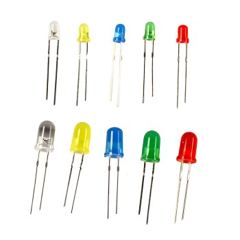 پک LED ال ای دی 3 و 5 میلی متری در 5 رنگ - 200 عددی پک LED ال ای دی 3 و 5 میلی متری در 5 رنگ - 200 عددی