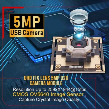 ماژول دوربین 5 مگاپیکسل OV5640 اتوفوکوس با رابط USB