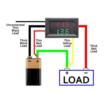 ماژول نمایشگر دیجیتال ولتاژ و جریان پنلی 100V / 10A DC ماژول نمایشگر دیجیتال ولتاژ و جریان پنلی 100V / 10A DC