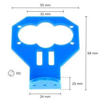 براکت سنسور فاصله سنج آلتراسونیک مدل HC-SR04