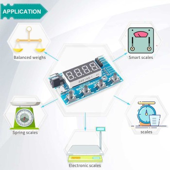 ماژول نمایشگر سنسور وزن HX711 با دقت 24 بیت