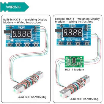 ماژول نمایشگر سنسور وزن HX711 با دقت 24 بیت