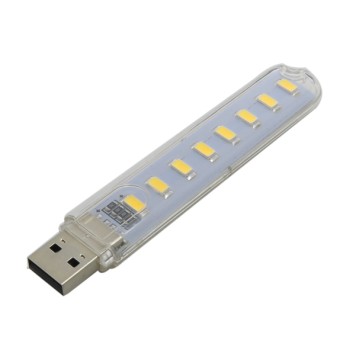 چراغ مطالعه USB مهتابی با 8 عدد LED