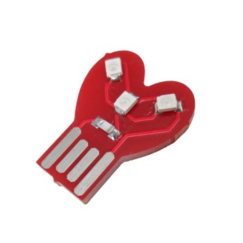 ماژول LED USB مدل قلبی با نور قرمز