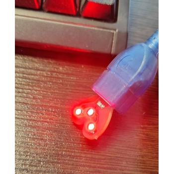 ماژول LED USB مدل قلبی با نور قرمز