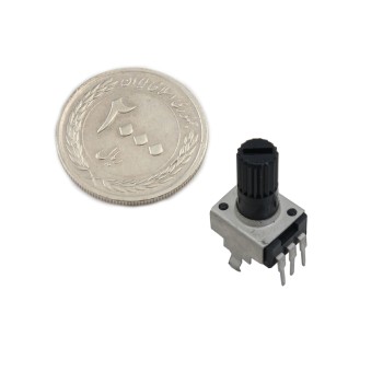 پتانسیومتر 10 کیلو اهمی RV09 خوابیده - بسته 5 عددی