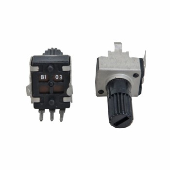 پتانسیومتر 10 کیلو اهمی RV09 خوابیده - بسته 5 عددی