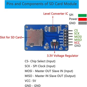 ماژول کارتخوان میکرو SD - ماژول میکرو اس دی Micro-SD/TF