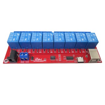 ماژول رله 5 ولت 8 کاناله دارای ارتباط USB