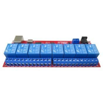 ماژول رله 5 ولت 8 کاناله دارای ارتباط USB