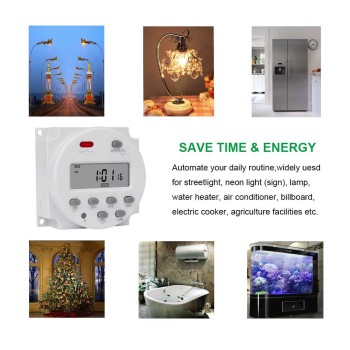 تایمر سوئیچ دیجیتال قابل برنامه ریزی CN101A مدل 5v 12v 220v