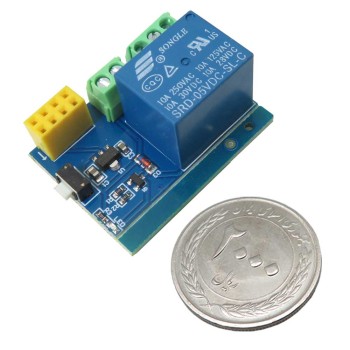 ماژول رله 5 ولت یک کاناله با قابلیت افزودن کنترل وایفای ( هسته ESP8266 )