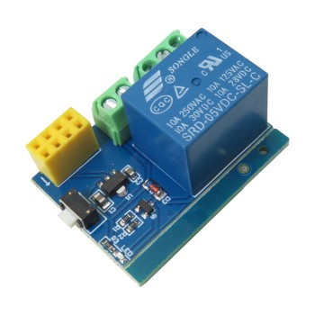 ماژول رله 5 ولت یک کاناله با قابلیت افزودن کنترل وایفای ( هسته ESP8266 )