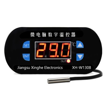 ترموستات دیجیتال XH-W1308 با نمایشگر دما و کنترل رله و هشدار