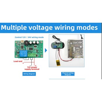 ترموستات دیجیتال XH-W1308 با نمایشگر دما و کنترل رله و هشدار