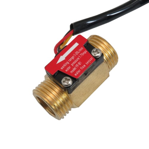سنسور جریان آب دیجیتال اثر هال YF-B1 سنسور جریان آب دیجیتال اثر هال YF-B1