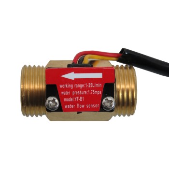 سنسور جریان آب دیجیتال اثر هال YF-B1 سنسور جریان آب دیجیتال اثر هال YF-B1