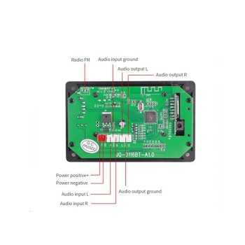 ماژول MP3 بلوتوث دار همراه با نمایشگر