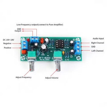 ماژول فیلتر پایین گذر 12 ولتی ساب ووفر
