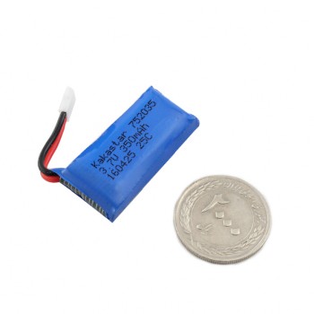 باتری لیتیومی تک سل 3.7V 350mAh به همراه شارژر USB