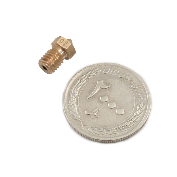 نازل برنجی هات اند 0.2mm پرینتر سه بعدی