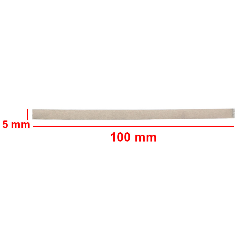بسته 40 تایی نوار نیکل جوش باتری دارای ضخامت 0.1mm و عرض 5mm