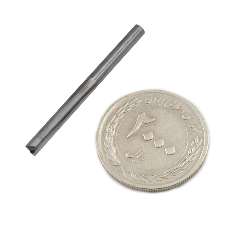 فرز اندمیل ( End Mill ) دوپر دارای طول کارگیر 22mm و قطر 3.175mm