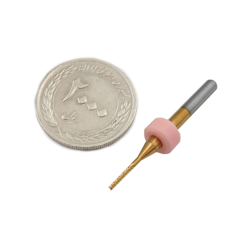 فرز برشکاری و حکاکی کارباید روکش تیتانیوم 1x3.175mm