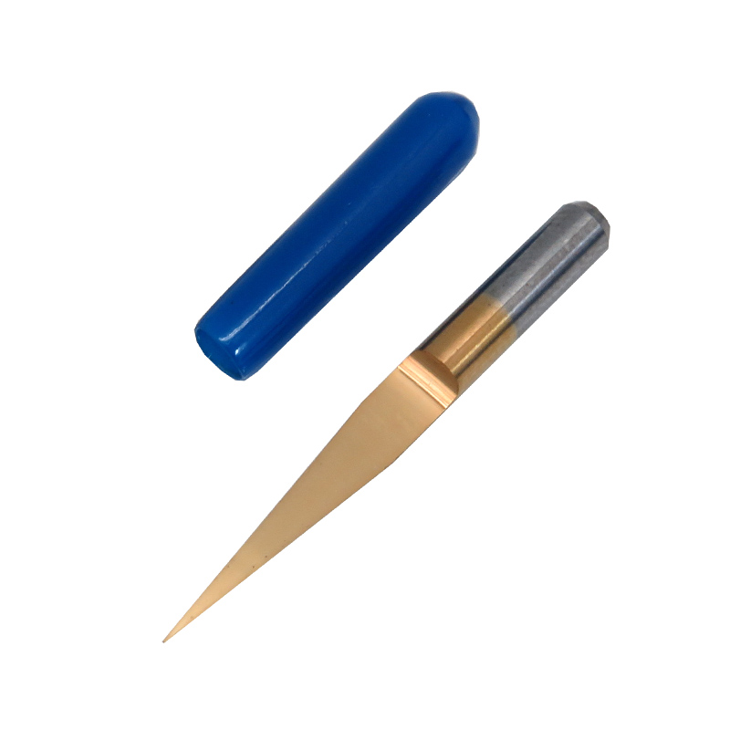 ابزار حک و تراش کارباید CNC شفت 3.175 زاویه 10 درجه قطر 0.1 میلی متر