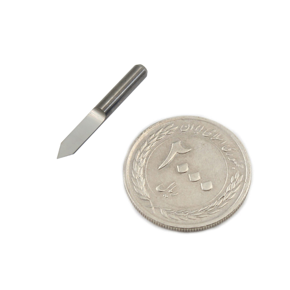 ابزار تراش و حک 3.175 دستگاه CNC دارای زاویه 60 درجه و قطر 0.1mm