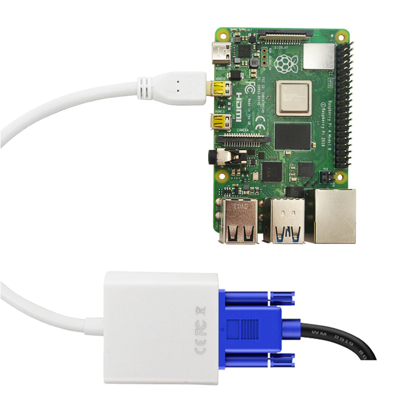 کابل مبدل microHDMI به VGA همراه با خروجی صدا
