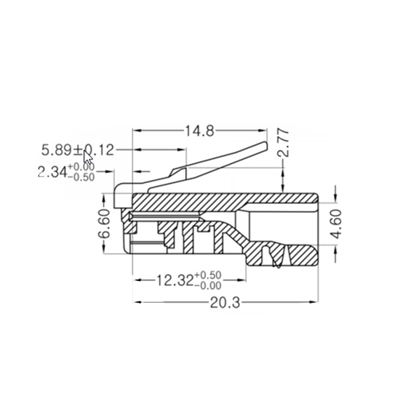 سوکت CAT5E UTP - کانکتور نری RJ45 بسته 100 عددی