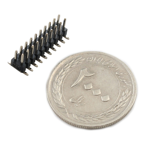 پین هدر صاف نری SMD 2 میلیمتر 2x10 بسته 2تایی