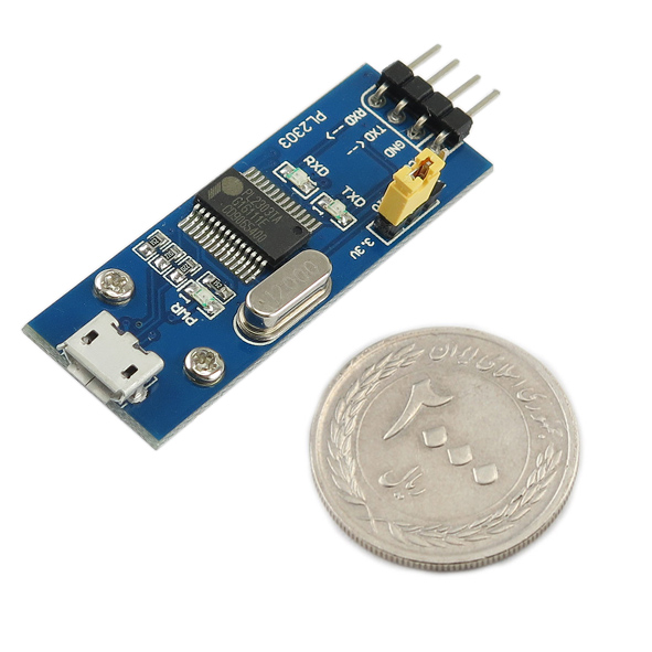 ماژول مبدل USB به TTL سریال PL2303TA دارای پورت میکرو USB - پشتیبانی از ویندوز 10